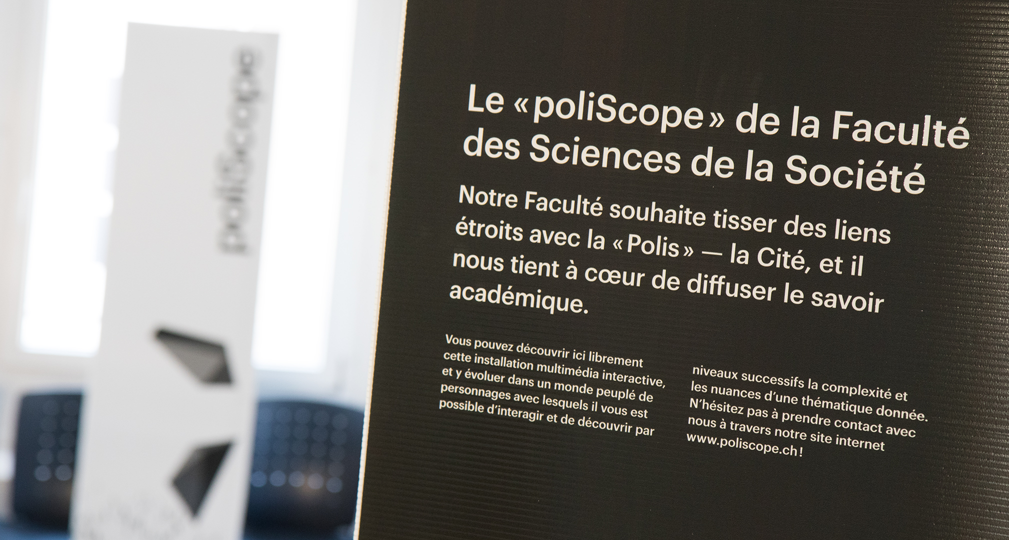 Panneau de présentation de l’installation